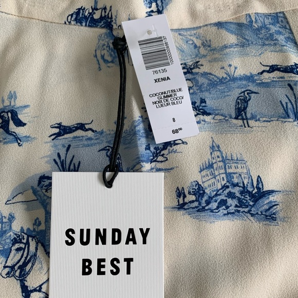 Aritzia Sunday Best Xenia Size 8 Printed Miniskirt - Picture 5 of 6